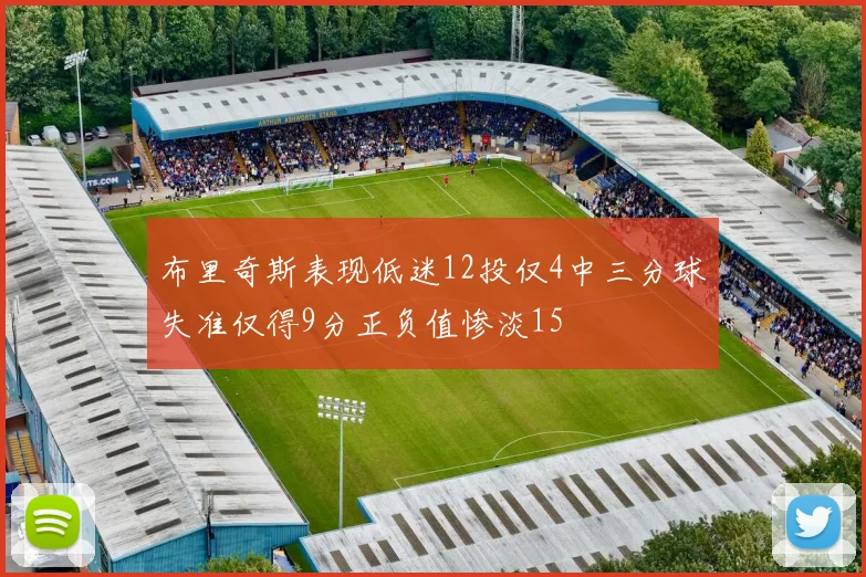 布里奇斯表现低迷12投仅4中三分球失准仅得9分正负值惨淡15